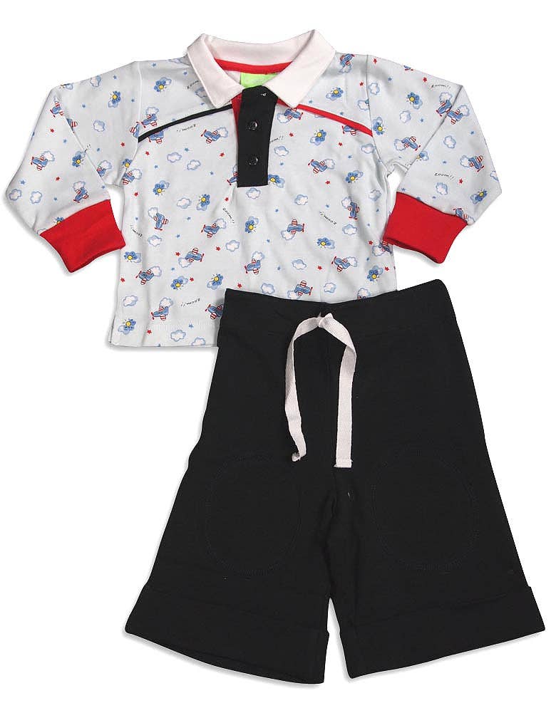 Snopea Baby Infant Newborn Boys Cotton Long Sleeve Pant Set