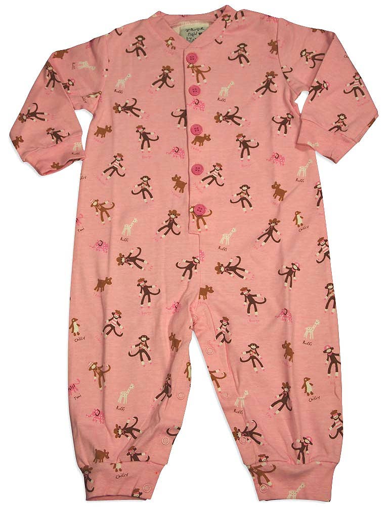 New Potato Baby Infant Girls Long Sleeve Cotton Coverall