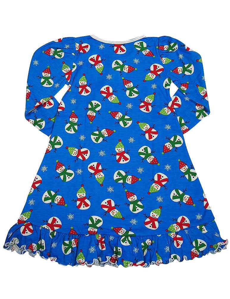 Sara's Prints Toddler Girls Long Sleeve Gown Holiday Ruffle