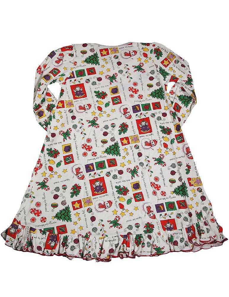 Sara's Prints Toddler Girls Long Sleeve Gown Holiday Ruffle