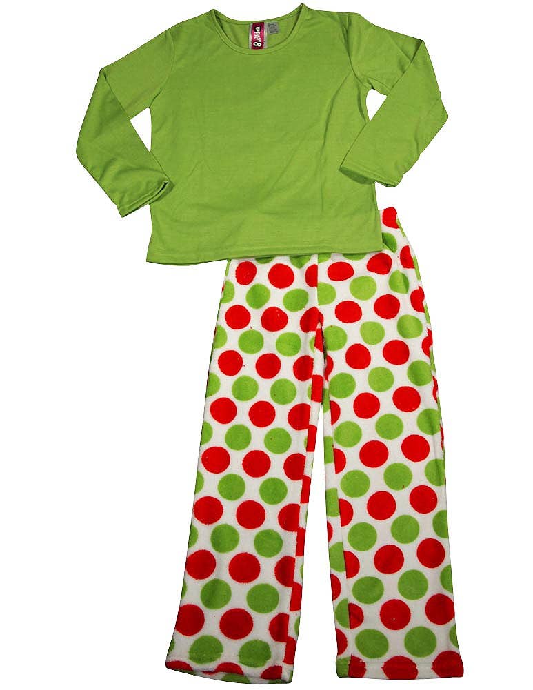 Up Past 8 by Sara's Prints - Little Girls Long Sleeve Pajama