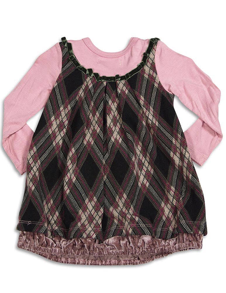 Baby Sara Infant Baby Girls Long Sleeve Dresses - Asst Fabri