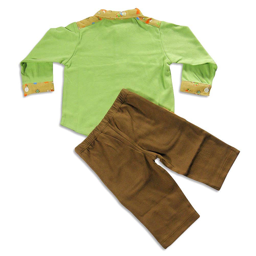 Snopea Baby Infant Newborn Boys Cotton Long Sleeve Pant Set