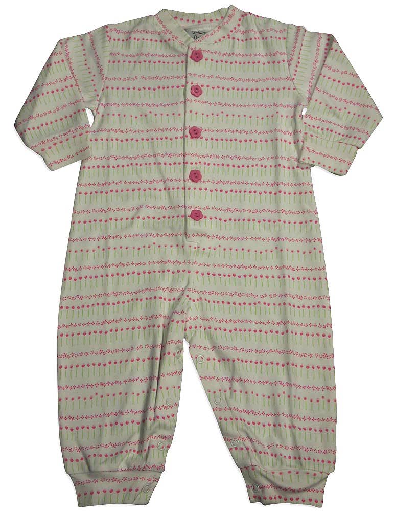 New Potato Baby Infant Girls Long Sleeve Cotton Coverall
