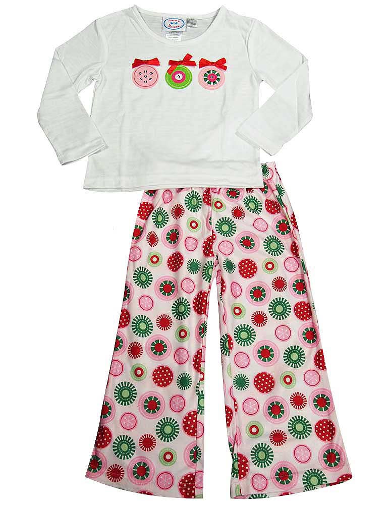 Sara's Prints Toddler & Girls Long Sleeve Two Piece Pajama S