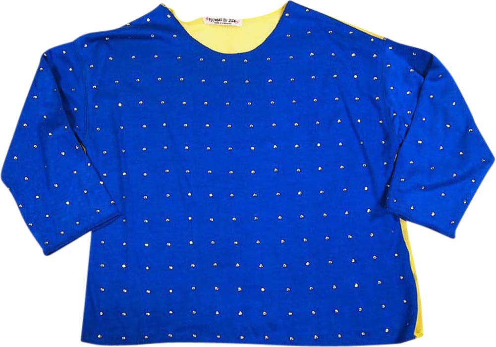 Flowers by Zoe Girls 3/4 Sleeve Fashion Scoop Neck Sweatshir