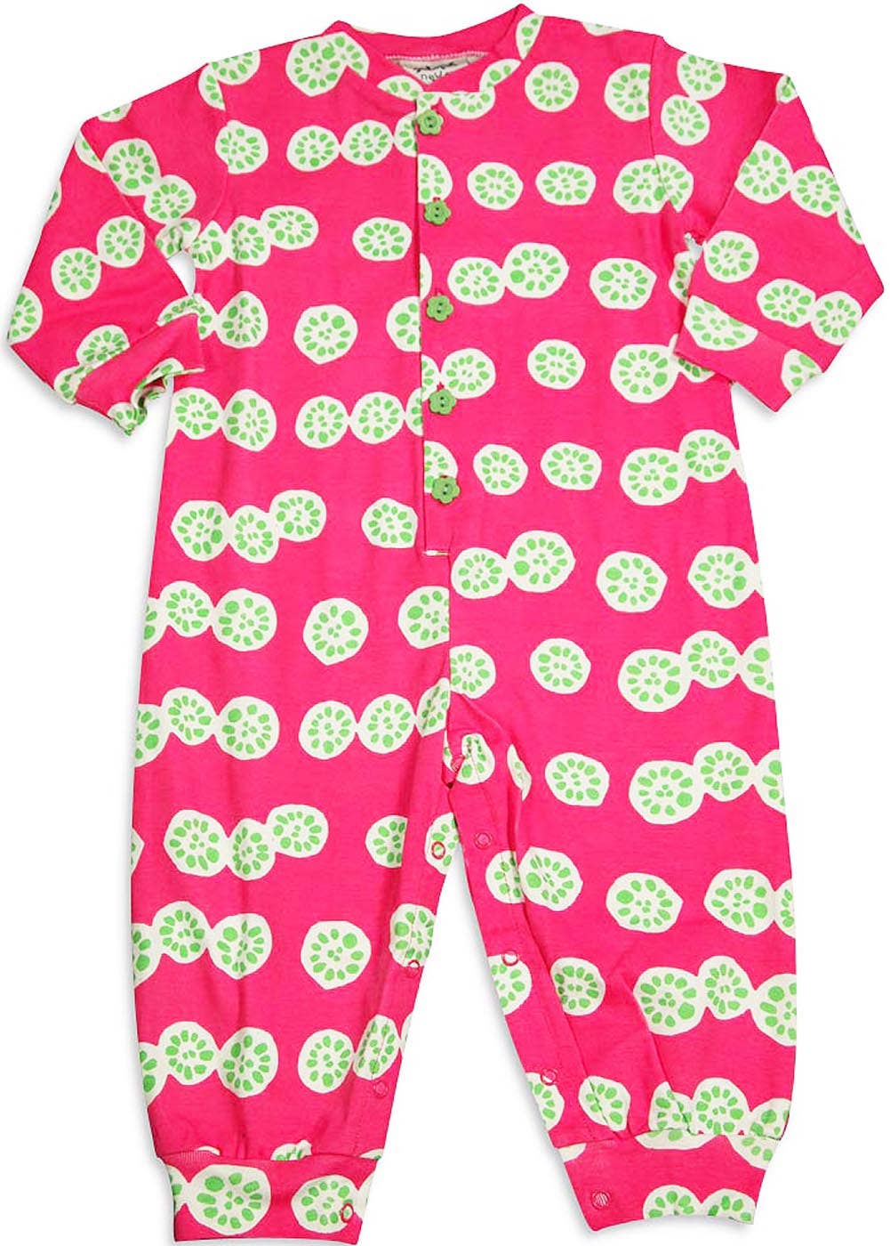 New Potato Baby Infant Girls Long Sleeve Cotton Coverall