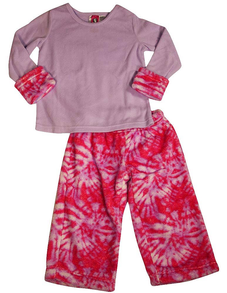 Up Past 8 by Sara's Prints - Little Girls Long Sleeve Pajama