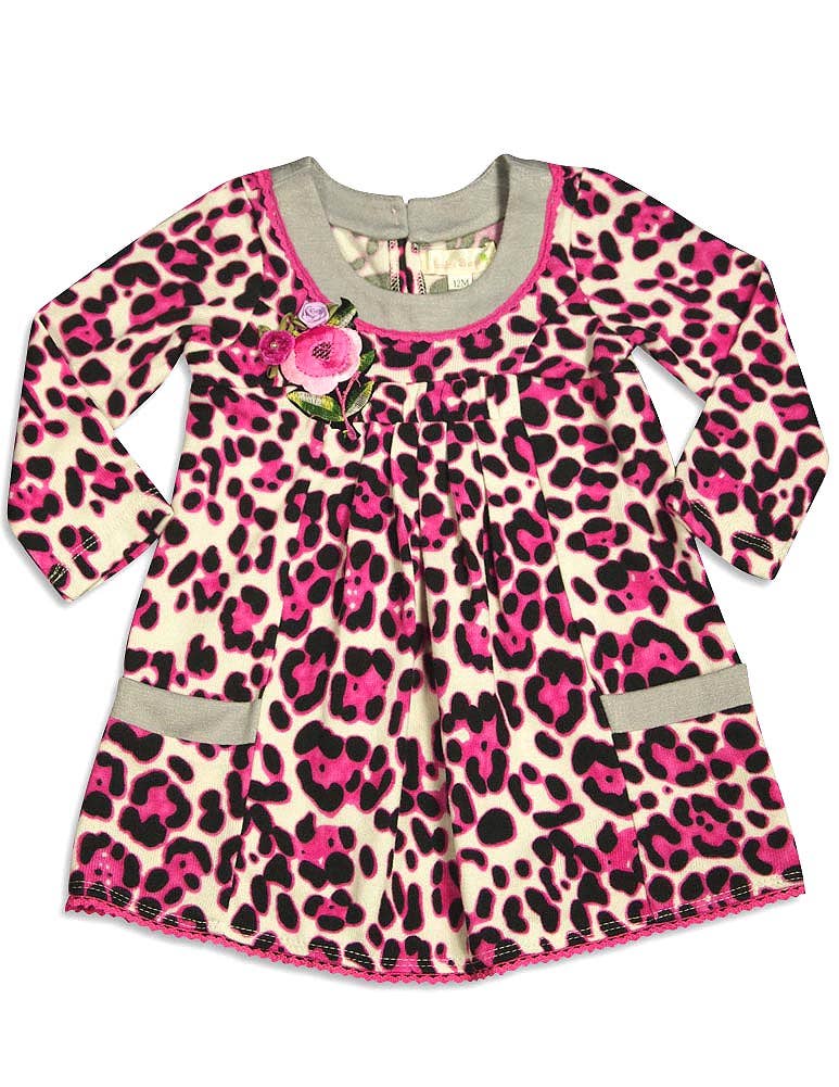 Baby Sara Infant Baby Girls Long Sleeve Dresses - Asst Fabri