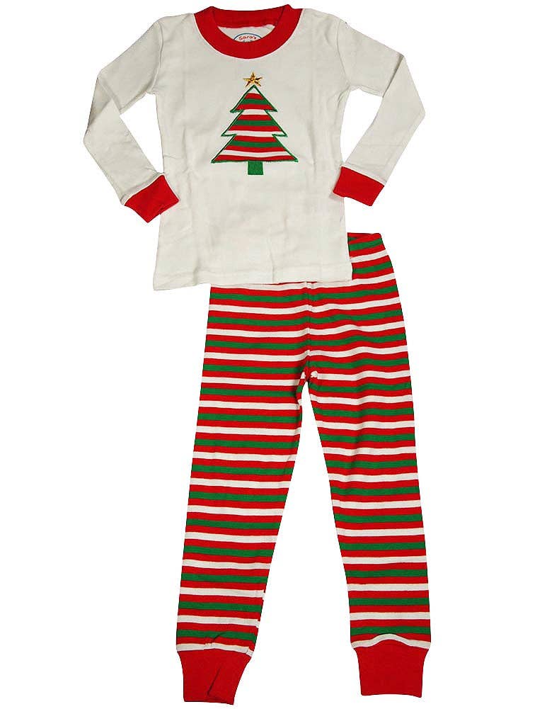 Sara's Prints Boys Long Sleeve 100% Cotton 2 Piece Pajama Se